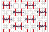Background Grey Chain Link Personalized Wrapping Paper