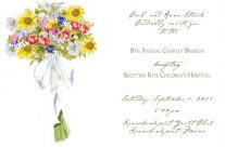 Classic English Garden Bouquet Invitation