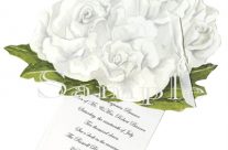 White Roses Invitation